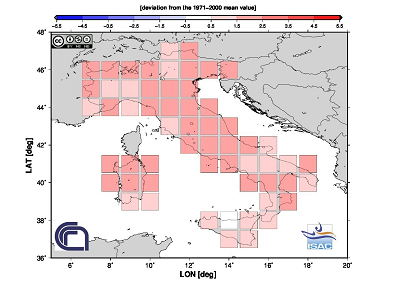 Precipitazione totale annua 2017 in Trentino